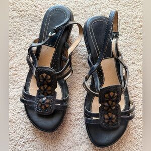 Naturalizer Falconette Women’s Elegant Black Strappy Sandals size 8.5W